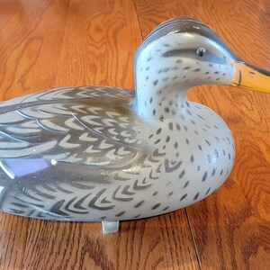 3 1967 Victor D-9 Duck Decoys: Mallard Drake & 2 Hens - Hunting Or Decorating image 17