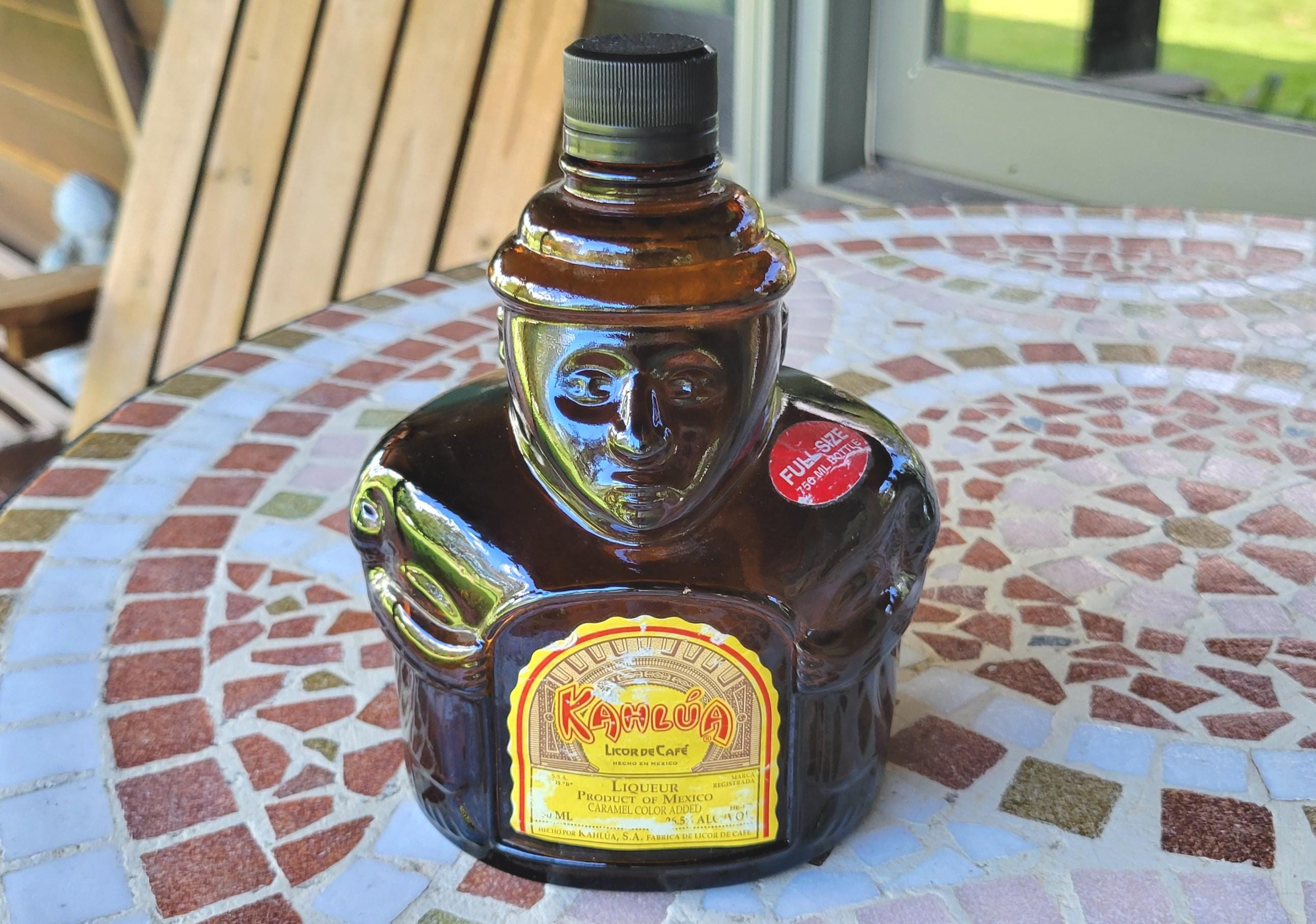 Kahlúa ヴィンテージボトル VINTAGE KAHLUA Liqueur Brown Glass MEXICO 4/5 QT - EMPTY 1960s