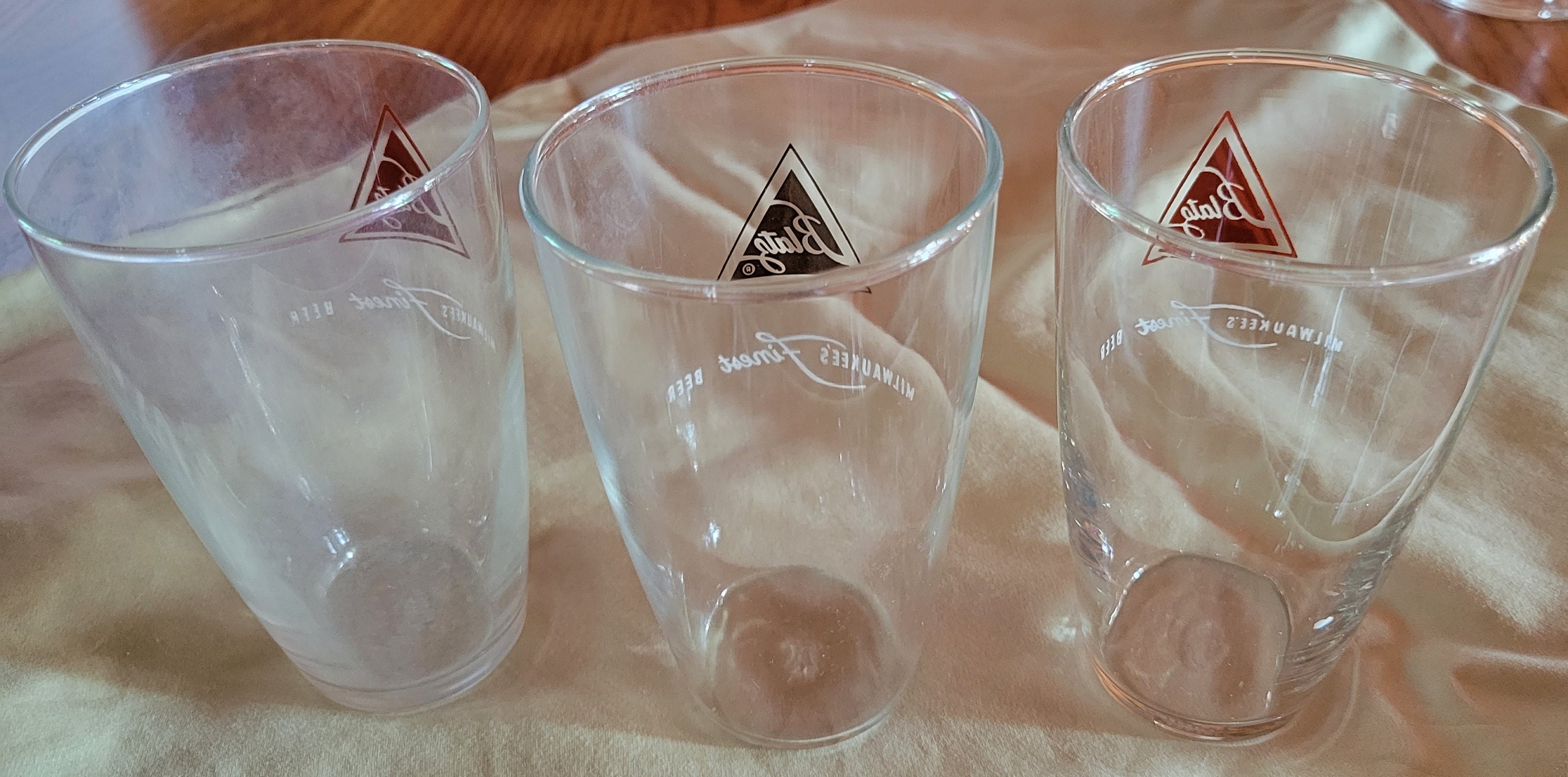 3 Vintage 1960s Blatz Beer Glasses Etsy