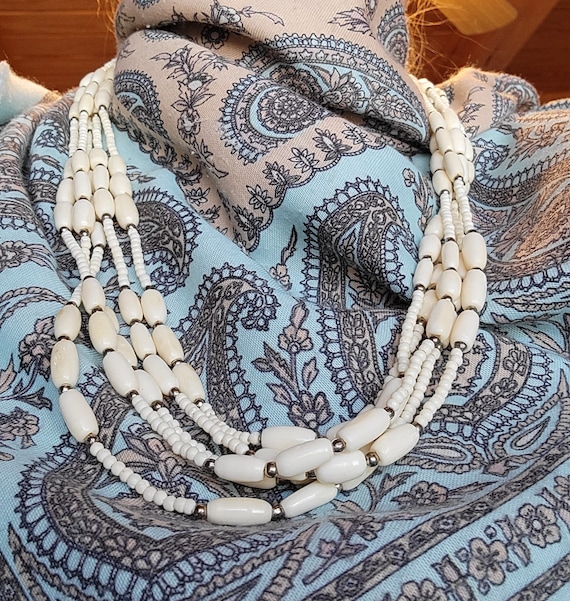 28" Five-Strand Necklace - Hand-Carved, Beautifull