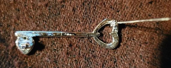 MONET's Beautiful Bright Silver "Key to My Heart"… - image 5
