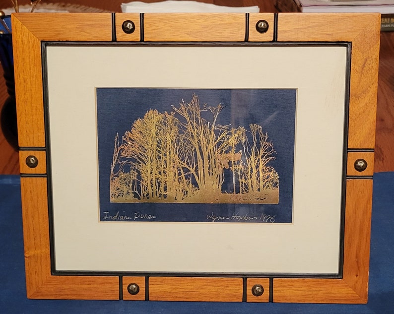 3D Etching in Copper by Artist Wynn Hopkins Titled Etsy