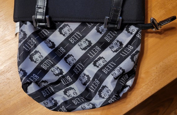 Betty Boop Double Handle Zipper Closure Handbag -… - image 4