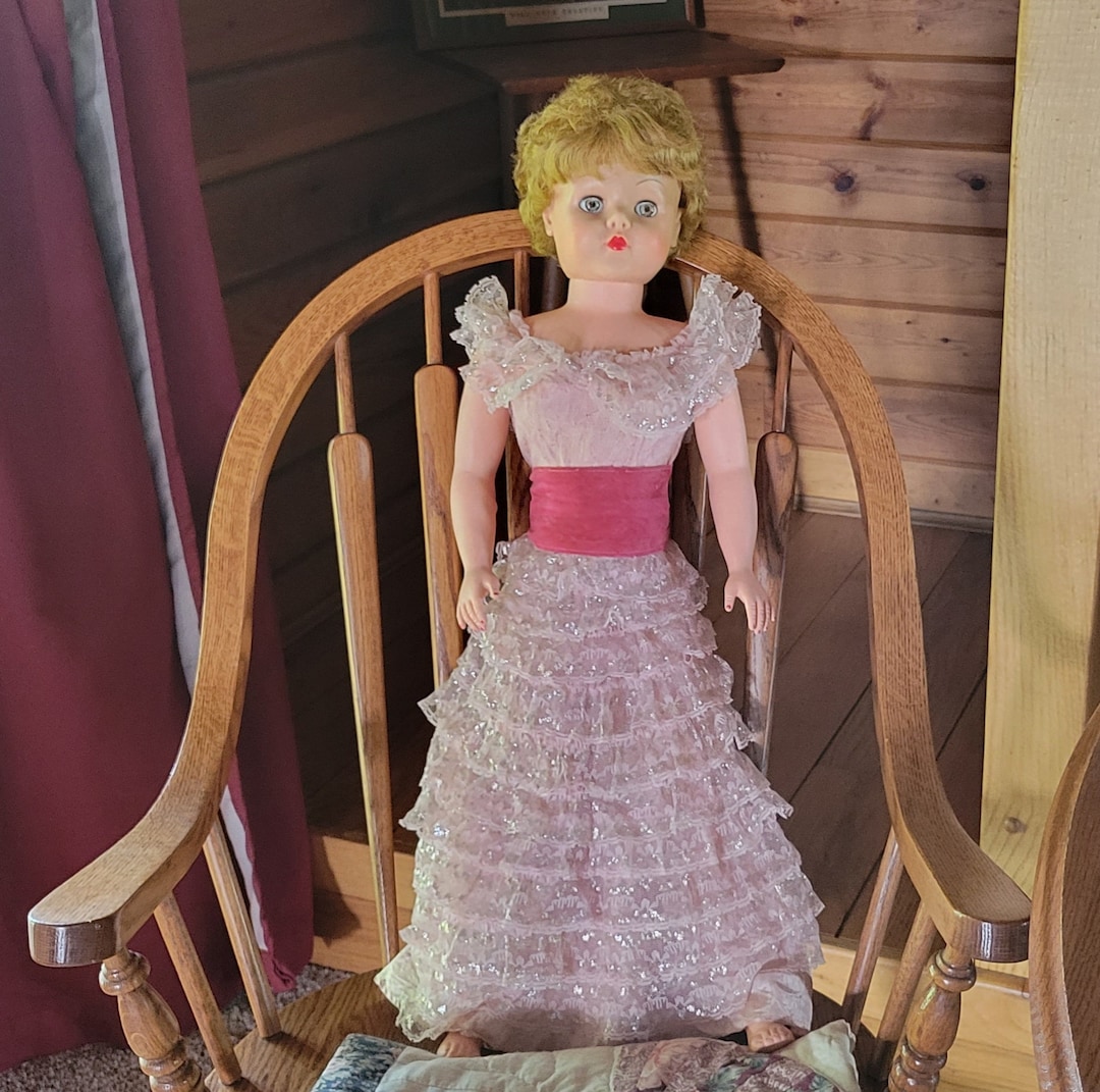 Vintage 1950s sweet Rosemary Doll in Original Box With Original Gown in