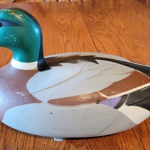 3 1967 Victor D-9 Duck Decoys: Mallard Drake & 2 Hens - Hunting Or Decorating image 13