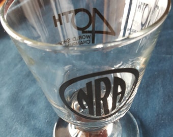 Collectible Cocktail Glass - NRA 1970 - 40TH World Shooting Championships