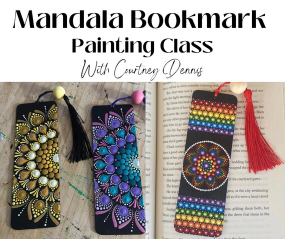 In Person Mandala Bookmark Painting Class