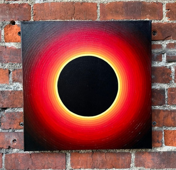 Total Solar Eclipse hard edge painting