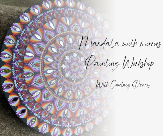 In person mandala with mirrors painting workshop read item details BEFORE purchase