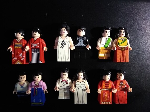Brautpaar Braut Bräutigam Hochzeit Lego Figuren Minifiguren City