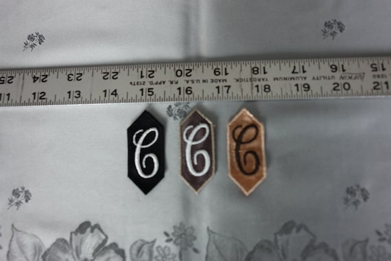 EMBROIDERED MONOGRAMMED INITIAL – C - image 1