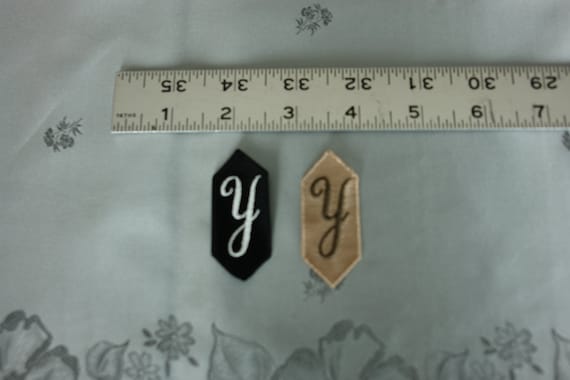 EMBROIDERED MONOGRAMMED INITIAL – Y - image 1