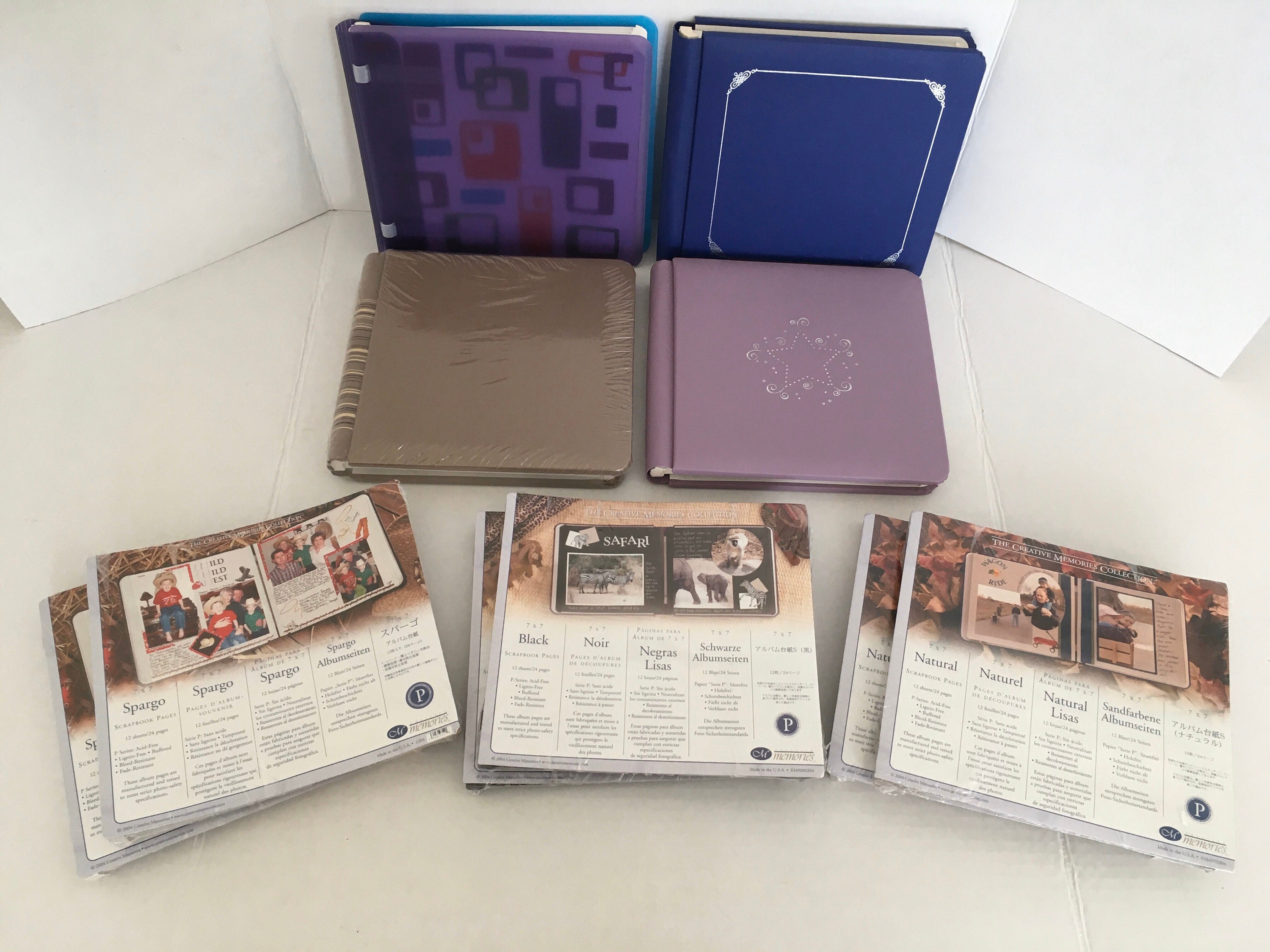 Creative Memories Spargo 7x7 Scrapbook Refill Pages