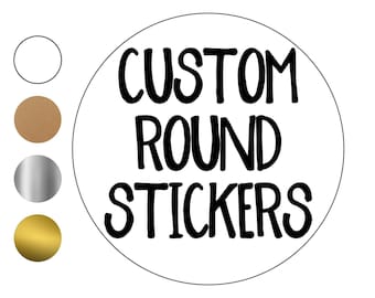 Elevate Your Small Business Branding with Custom Logo Stickers - High-Quality Round Stickers for Personalized Packaging on Etsy