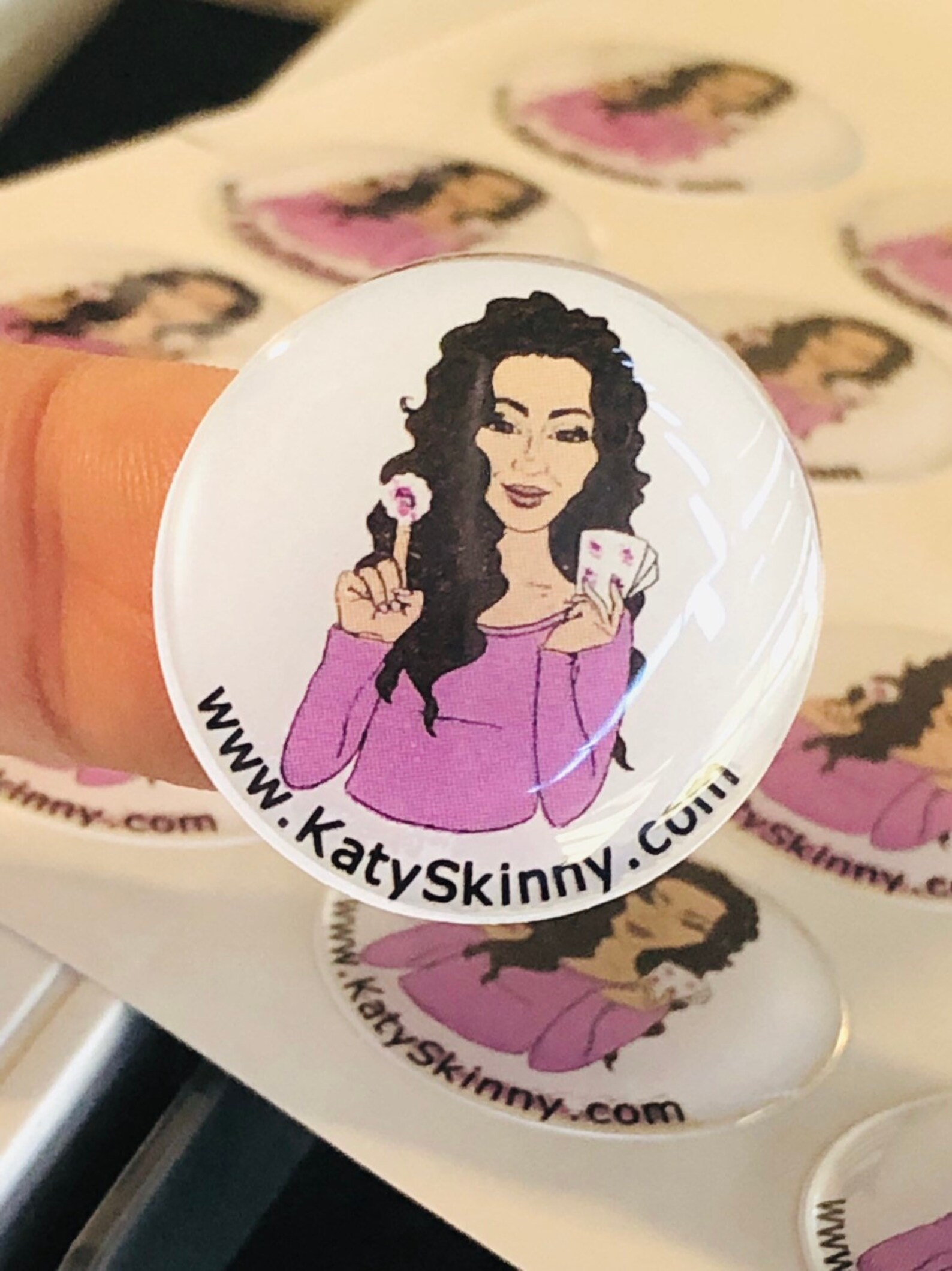 Epoxy Round Custom Stickers Epoxy Personalized Labels Domed Etsy