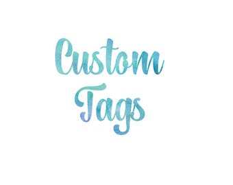 Custom Cardstock Tags, Personalized Gift Tags, Business Branding