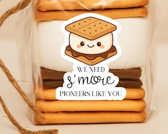 S’more Pioneer Stickers, We Need S’more Pioneers Like You, JW Pioneer Gift Stickers, Matte Sticker Sheet, Cute Smore Stickers, Ministry Gift