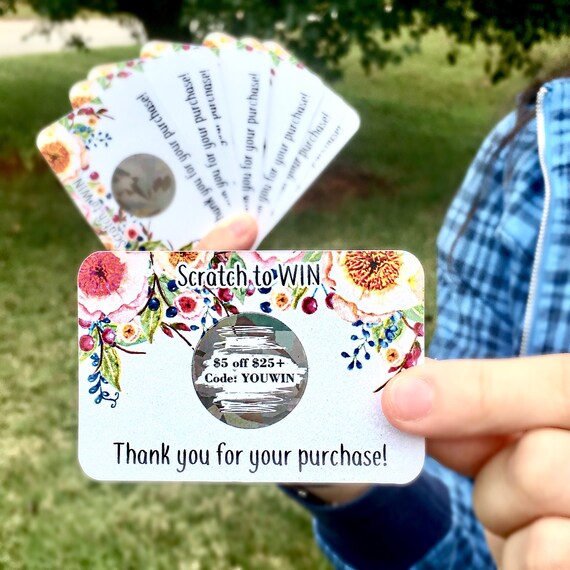 personalized scratch off cards