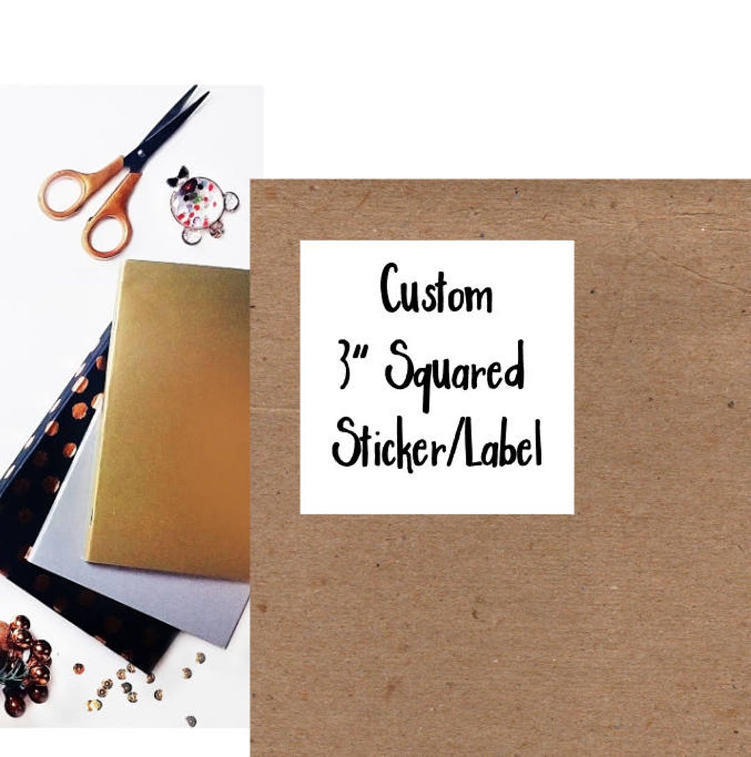 Large Custom Stickers Custom Packaging Stickers Custom Large Etsy