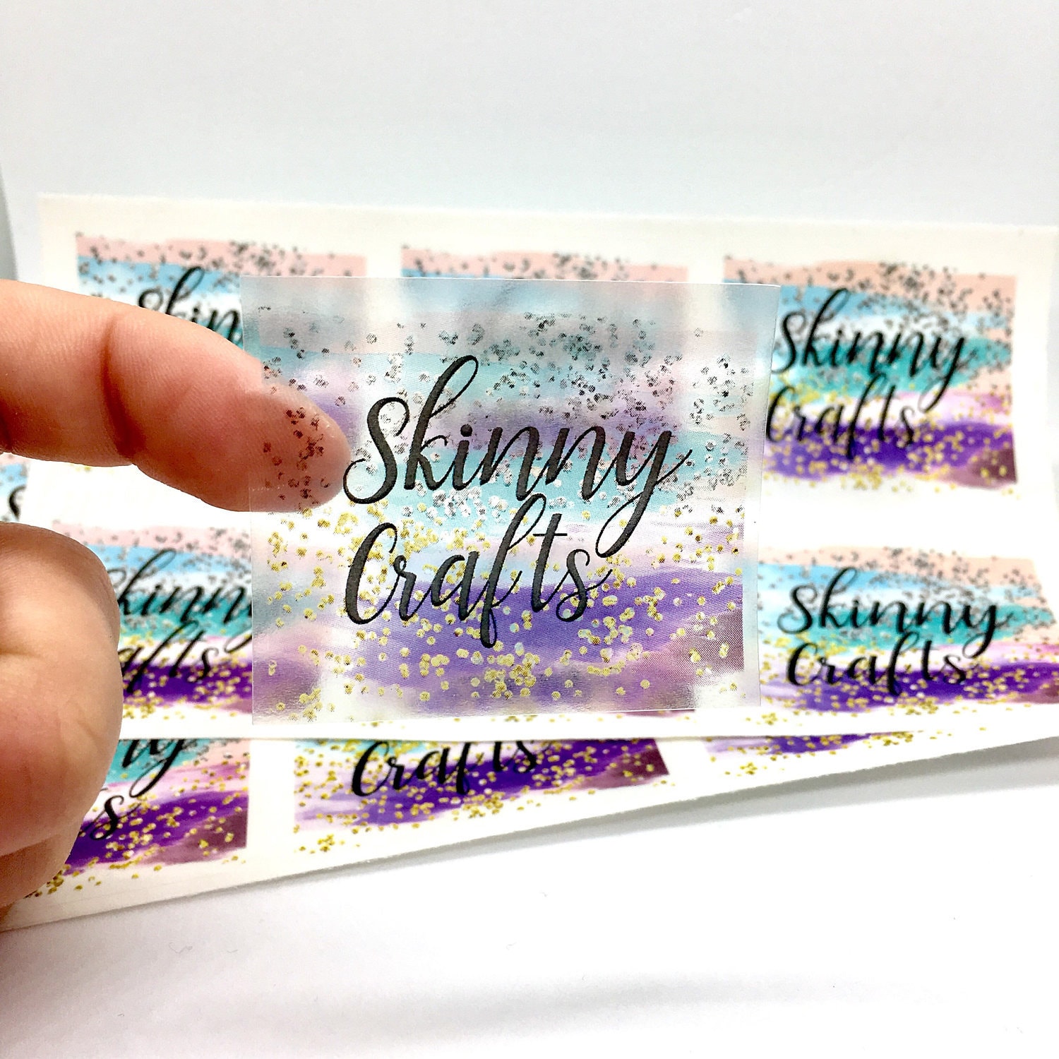 Clear Custom Stickers Clear Round Stickers Clear Lash | Etsy