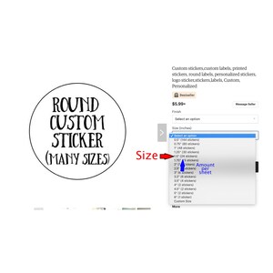 Elevate Your Small Business Branding with Custom Logo Stickers High-Quality Round Stickers for Personalized Packaging on Etsy image 7