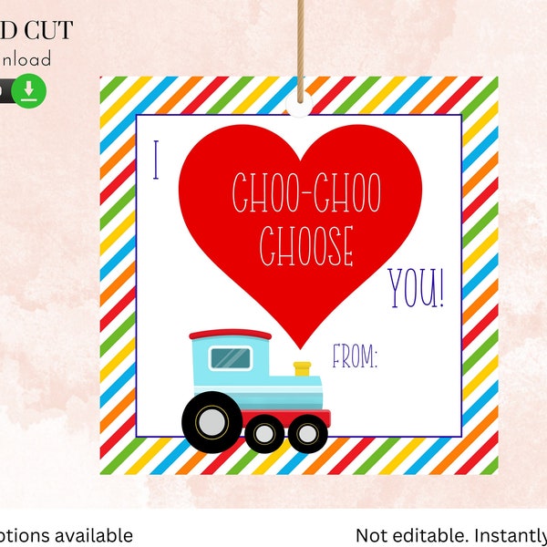 I Choo Choo Choose You Card Printable Etsy