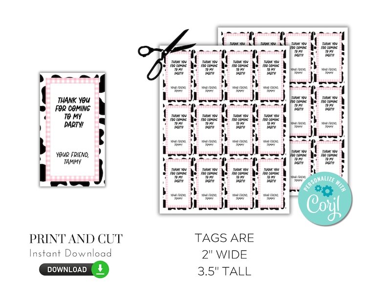 farm favor tags