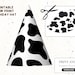 Printable Cow Print Party Hat (DIY) - Download, Bday Party, Farm ...