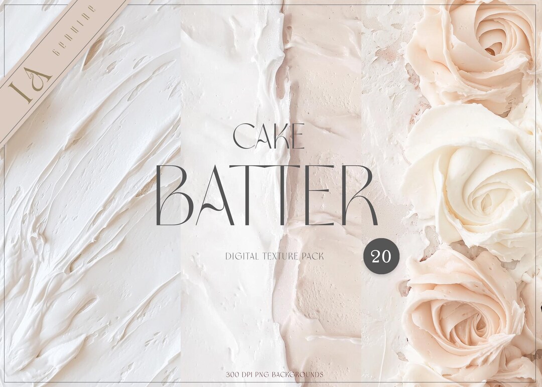 Cake Batter Textures, Baking Inspired JPG Backgrounds, Frosting & Icing ...