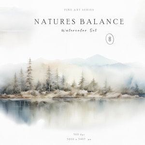 Aquarell Natur Wald Landschaften, Kiefern Bäume Aquarell Clipart, Aquarell Wald Hintergründe, Wald Hintergründe, Naturlandschaft