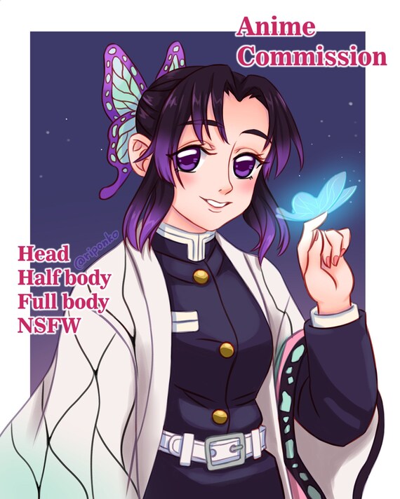 Cute Anime Character Digital Commission Oc D D Fanart Nsfw Etsy