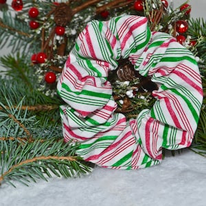 Candy Cane Scrunchie