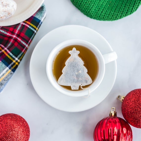 Christmas shaped tea bags clearance