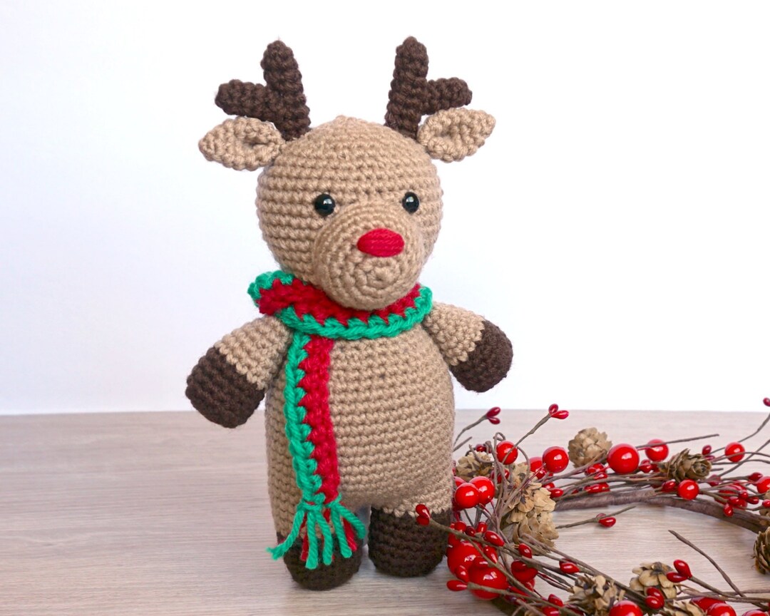 Amigurumi Rudolph Reindeer Crochet Pattern, PDF Download - Etsy