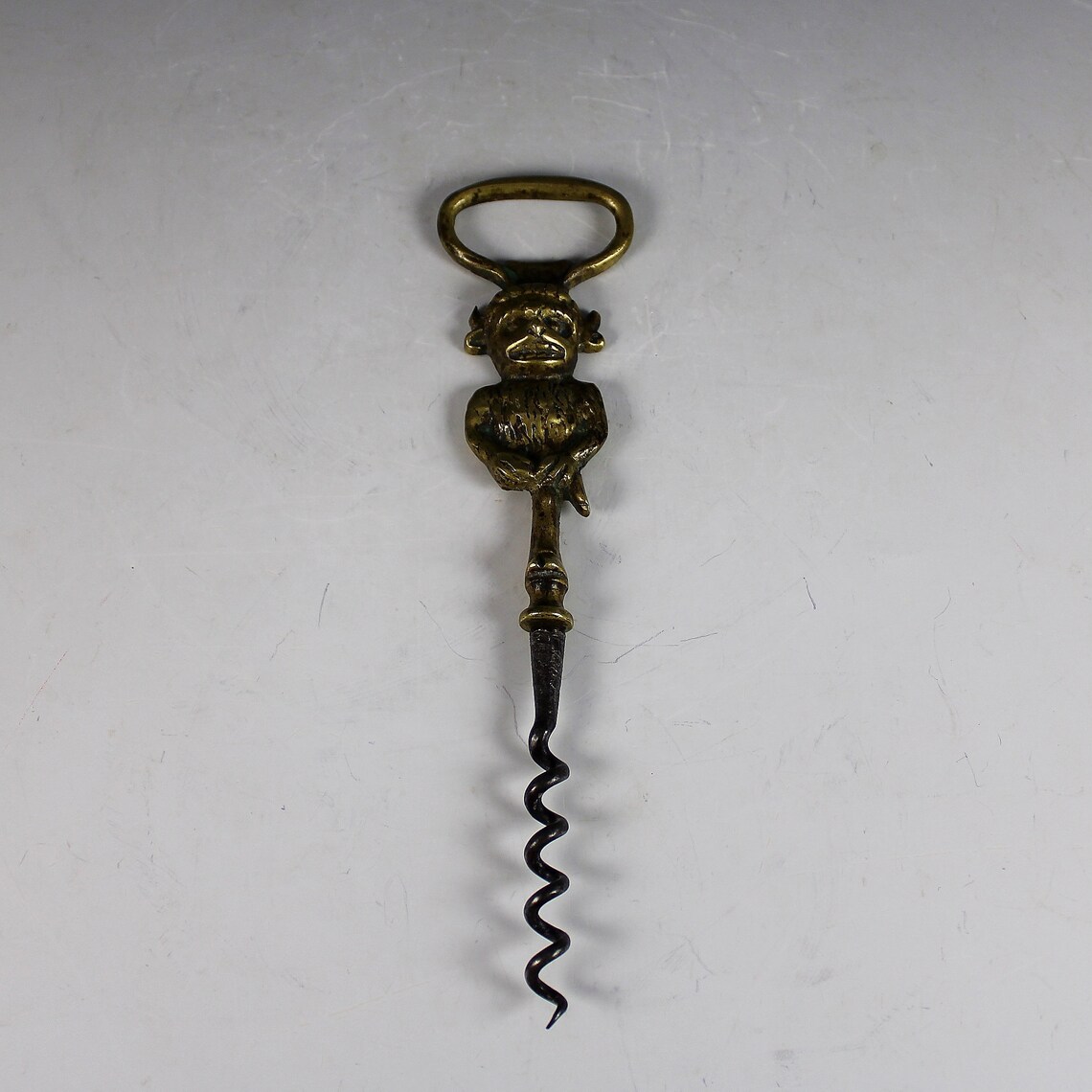 Antique Brass Devil Corkscrew Bottle Cap Remover Etsy Ireland