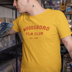 Woodsboro Film Club T-Shirt, Scream Inspired Tshirt, Horror Film Merch, Scary Movie T Shirt, Horror Tshirt, Scream Fan T-shirt, Horror Gift