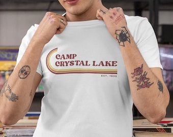 Camp Crystal Lake Vintage T-Shirt, Friday The 13th Shirt, Camp Crystal Lake, Jason Voorhees, Camp Counselor Tee 80s Graphic, 1980s Retro Top