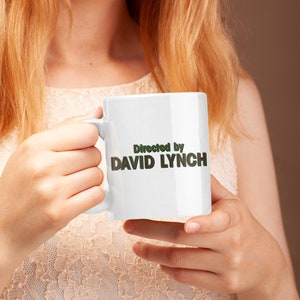 Directed By David Lynch Mug, Twin Peaks Mug, Twin Peaks, Twin Peaks Gift, David Lynch Gifts, David Lynch, Directed By David Lynch, Director