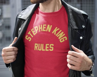 Stephen King Rules T-Shirt, Monster Squad Geïnspireerd Horror Tee, Halloween Cadeau, Stephen King T-Shirt, Horror Gift, Horror Movie Graphic Tee