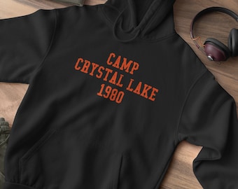 Camp Crystal Lake-hoodie, Friday the 13th, Jason Voorhees-trui, jaren 80 horrorfilmcadeaus, Camp Crystal Lake zomer 1980, vintage horror