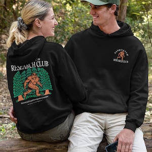Sasquatch Research Club Hoodie, Cryptid hoodie, Cryptid Investigation Committee, Bigfoot Shirt, Aliens UFOs Skinwalkers, Bigfoot Gift