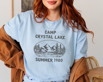 Camp Crystal Lake T-Shirt, Friday The 13th Inspired Shirt, 80s Camp Counselor T shirt, Friday the 13th, Horror Movie Tshirt, 1980s Tshirt