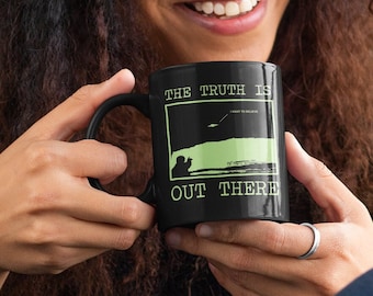 X-Files The Truth Is Out There Mug, Retro Xfiles, X-files Gift, I Want To Believe, 90s Aliens Mug, Fox Mulder Dana Scully Mug, Vintage 90s