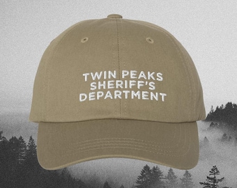 Twin Peaks Sheriff Department Hat: David Lynch Cotton Twill Dad Cap