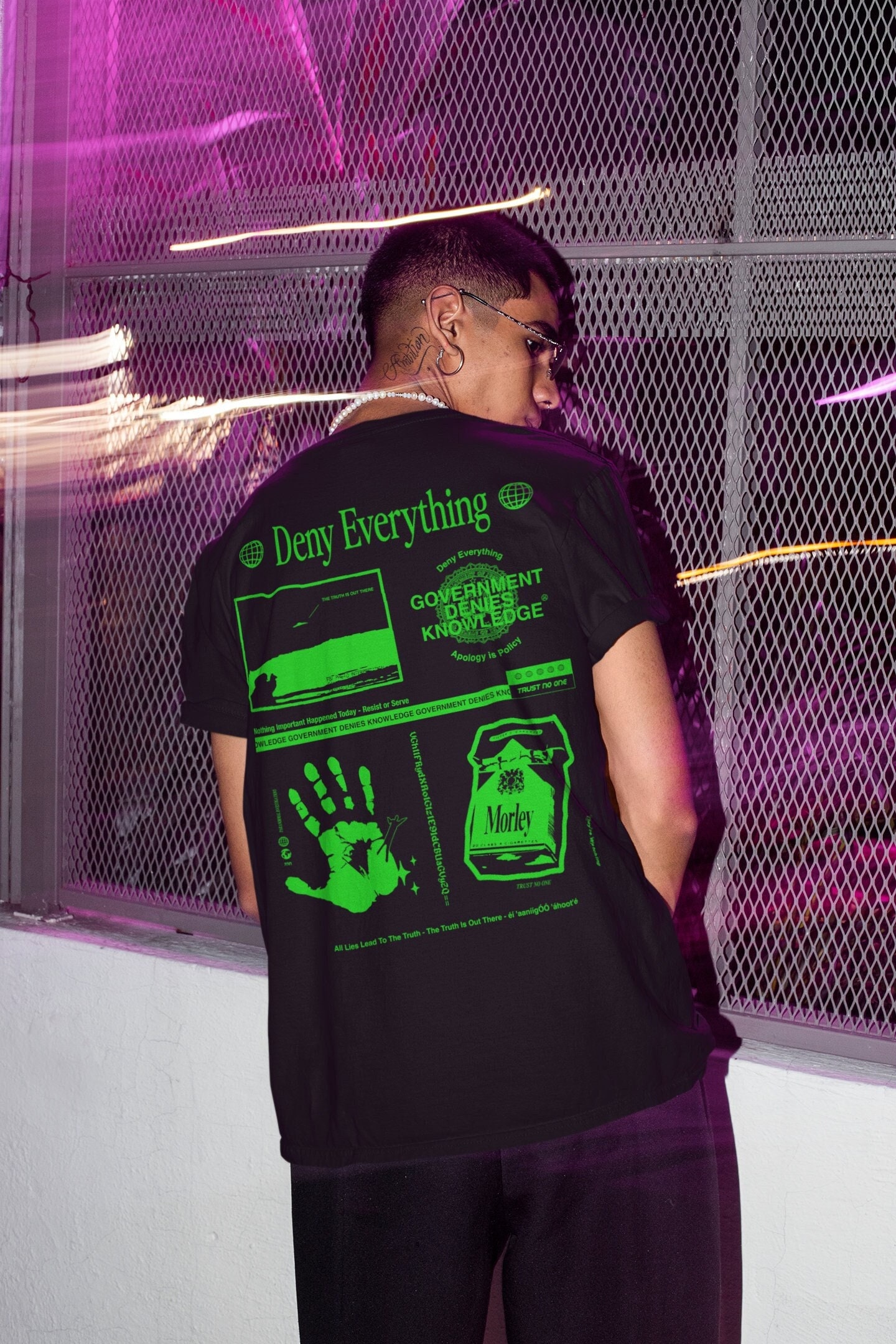 Deny Everything Tee, X-files T-shirt, Streetwear X-files Shirt