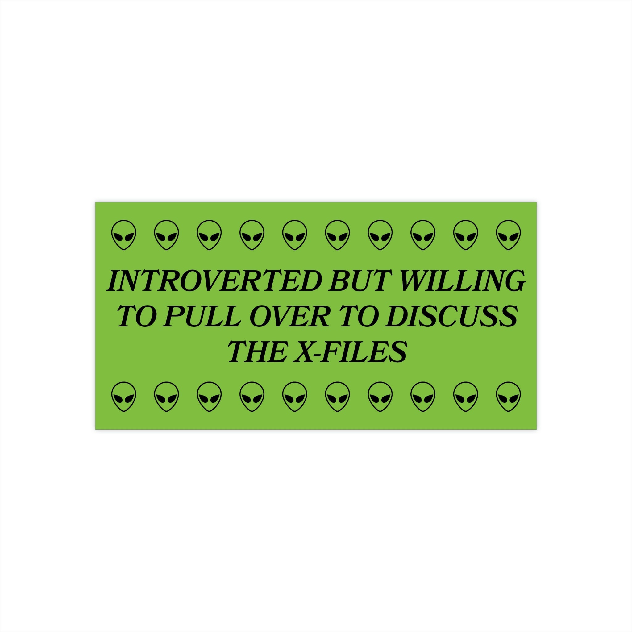 X-Files UFO Mulder Vinyl Bumper Sticker Decal - 5", Waterproof, Outdoor Safe, Made In USA - View #6