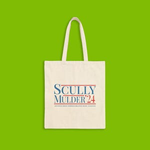 X-ファイル スカリー・モルダー 2024 トートバッグ、2024年選挙、スカリー 2024、Xファイル ギフト、ガールパワー、女性大統領、Xファイル グッズ、Xファイル ギフト