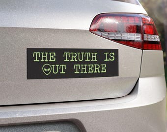 Magnete per auto X-Files The Truth Is Out There, X-Files, Mulder, Scully, UFO, Alien, Show degli anni '90, Dana Scully, Fox Mulder, adesivo per paraurti X-Files
