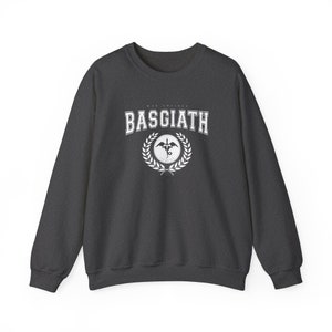 Dark Heather Basgiath War College Sweatshirt, Fourth Wing Shirt, Dragon Rider, Fourth Wing, Violet Sorrengail, Xaden Riorson, Bookish Sweatshirt, Booktok