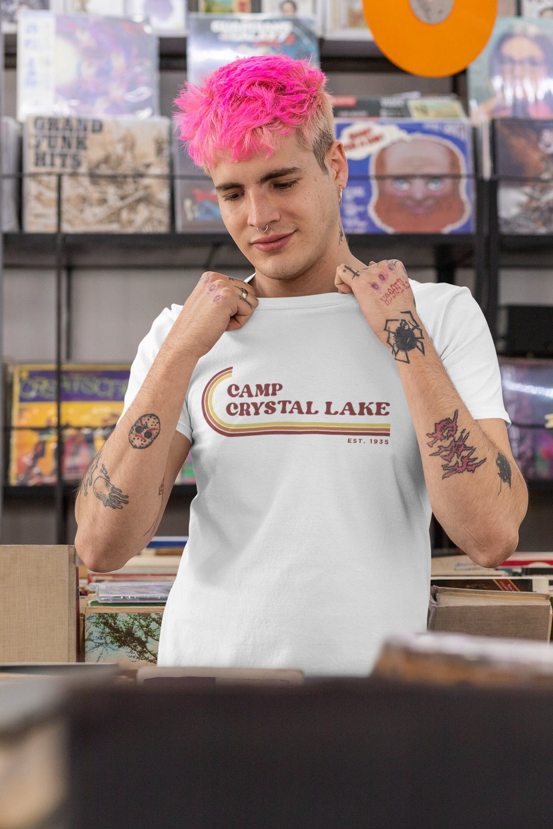 Camp Crystal Lake Vintage T-shirt, Friday the 13th Shirt, Camp